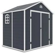 Altany ogrodowe - Domek Na Narzędzia Vermont 8X6 Cold Grey - miniaturka - grafika 1