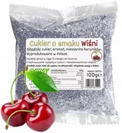 Cukier i słodziki - Cukier Kolorowy Do Waty Cukrowej Wiśnia Czarny 100g Saszetka Wiśniowy Szary - miniaturka - grafika 1