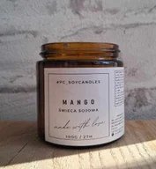 Świece - Świeca Sojowa Zapachowa Mango 120ml 27h Drewniany Knot - miniaturka - grafika 1