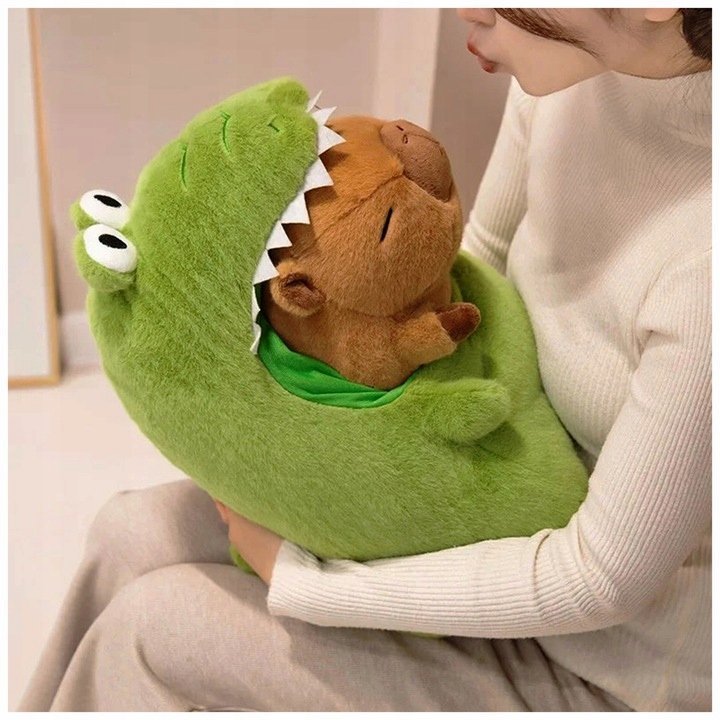 PLUSZOWA ZABAWKA KAPIBARA KROKODYL MASKOTKA 50 CM PLUSZAK PRZYTULANKA