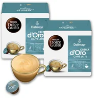 Kawa w kapsułkach i saszetkach - Kapsułki Dolce Gusto do ekspresu Nescafe Crema d'Oro Caffe Latte 2 x 16 szt - miniaturka - grafika 1