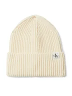 Czapki dla dzieci - Calvin Klein Jeans Czapka Monogram Rib Beanie IU0IU00440 Écru - miniaturka - grafika 1