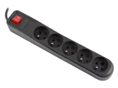 Zasilacze awaryjne UPS - Armac Listwa zasilająca Armac ARC5 czarna 5m 5 gniazd A5/CZ/50 A5/CZ/50 - miniaturka - grafika 1