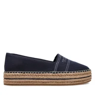 Espadryle damskie - Espadryle Tommy Hilfiger Denim Platform Espadrille FW0FW08543 Granatowy - miniaturka - grafika 1