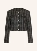 Marynarki i żakiety damskie - Guess Kurtka Z Tweedu Sandra Z Błyszczącą Przędzą schwarz - GUESS - miniaturka - grafika 1