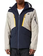 Kurtki męskie - 4F Męska kurtka narciarska Kumn008 dżinsy, ciemnoniebieski, XXXL, Ciemny niebieski, 3XL - miniaturka - grafika 1