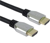Kable komputerowe i do monitorów - Kabel PremiumCord HDMI - HDMI 0.5m srebrny kphdm21z05 - miniaturka - grafika 1