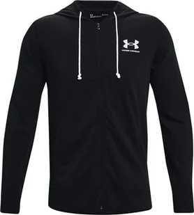 Under Armour Bluza UNDER ARMOUR Męska Na zamek z kapturem UA Rival Terry Czarna L - Bluzy męskie - miniaturka - grafika 1
