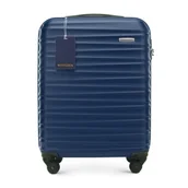 Walizki - Mała walizka z ABS - u i identyfikator z logo WITTCHEN granatowa - miniaturka - grafika 1