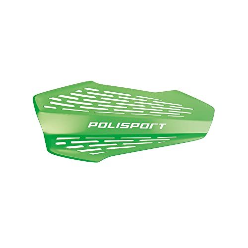 POLISPORT 8308700005 - Ochraniacze na dłonie MX FORCE 1 MX-Style punkt mocowania z tworzywa sztucznego wraz z zestawem montażowym kompatybilne ze wszystkimi modelami MX/Enduro w kolorze zielonym