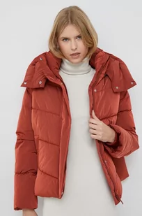 Calvin Klein kurtka damska kolor pomarańczowy zimowa oversize - Kurtki damskie - miniaturka - grafika 1