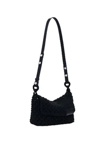 Desigual, BAG_BRAIDED CORD_WENECJA Women's, Czarny (Black) - Torebki damskie - miniaturka - grafika 1