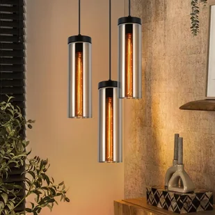 ZMH Czarny żyrandol wiszący do jadalni - 3 płomienie E27 Szklany żyrandol wiszący do salonu - Lampy sufitowe ZMH Czarny żyrandol wiszący do jadalni - 3 płomienie E27 Szklany żyrandol wiszący do salonu - Lampy sufitowe - miniaturka - grafika 1