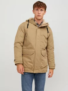 Jack & Jones Parka "Eclip" w kolorze beżowym - Kurtki męskie - miniaturka - grafika 1