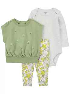 carter's 3-częściowy zestaw w kolorze zielono-białym - Kaftaniki dla niemowląt - miniaturka - grafika 1