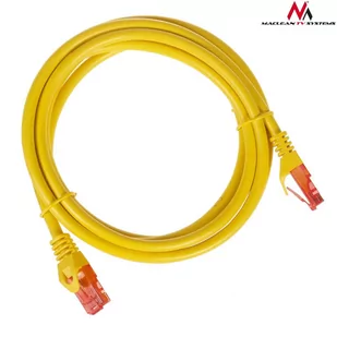 Maclean Patchcord MCTV-302 Y UTP cat6 wtyk-wtyk 2m żółty MCTV-302 Y - Patchcordy - miniaturka - grafika 2