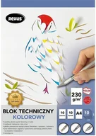 Szkolne artykuły papiernicze - BENIAMIN Blok techniczny A4/10K kolorowy barwiony - Beniamin - miniaturka - grafika 1