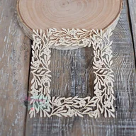 Scrapbooking - Kwadratowa ramka z kwiatami jabłoni - miniaturka - grafika 1