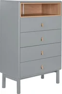 Komody - Bigbuy Home Komoda Home ESPRIT Niebieski Szary polipropylen Drewno MDF 80 x 40 x 117 cm - miniaturka - grafika 1