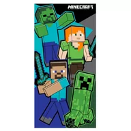 Okrycia kąpielowe dla dzieci - RĘCZNIK MINECRAFT DLA DZIECKA 70x140cm - miniaturka - grafika 1