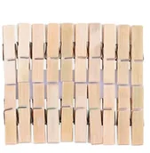 Inne artykuły do sprzątania - Klamerki Drewniane Spinacze Bambus 6 Cm 20 Szt - miniaturka - grafika 1