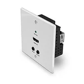 Złącza, przejściówki, adaptery - Lindy 38348 przedłużacz AV Nadajnik AV Biały - miniaturka - grafika 1