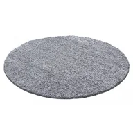 Dywany - Dywan Shaggy  jasny Szary 160x160 cm koło - miniaturka - grafika 1