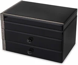 Szkatułka na biżuterię szklana pudełko glamour 16,5x27x19 169286 - Biżuteria - akcesoria - miniaturka - grafika 1