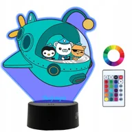 Lampy stojące - Lampka Nocna LED Oktonauci Łódź Podwodna - miniaturka - grafika 1