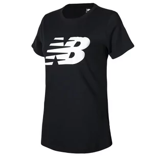 Koszulka New Balance WT03816BK - czarna - Koszulki i topy damskie - miniaturka - grafika 1
