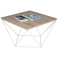 Ławy i stoliki kawowe - Skandynawski stolik kawowy dąb artisan + biały K6-A62 - miniaturka - grafika 1