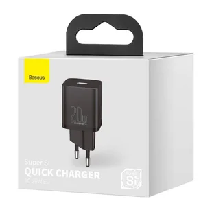 Baseus Super Si 1C szybka ładowarka USB Typ C 20 W Power Delivery czarny (CCSUP-B01) - Ładowarki do telefonów - miniaturka - grafika 6
