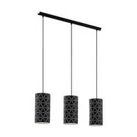 Lampy sufitowe - Eglo Ramon 98353 lampa wisząca zwis oprawa 3x40W E27 czarna/biała - miniaturka - grafika 1