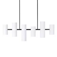 Lampy sufitowe - Jadalniana lampa wisząca Laxer P0504 Maxlight wielopunktowa tuby metal biały - miniaturka - grafika 1