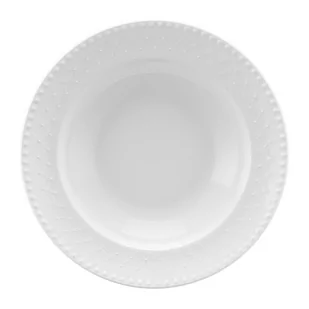 Talerz Głęboki Porcelanowy 23 cm Roma White Villa Italia - Talerze - miniaturka - grafika 1