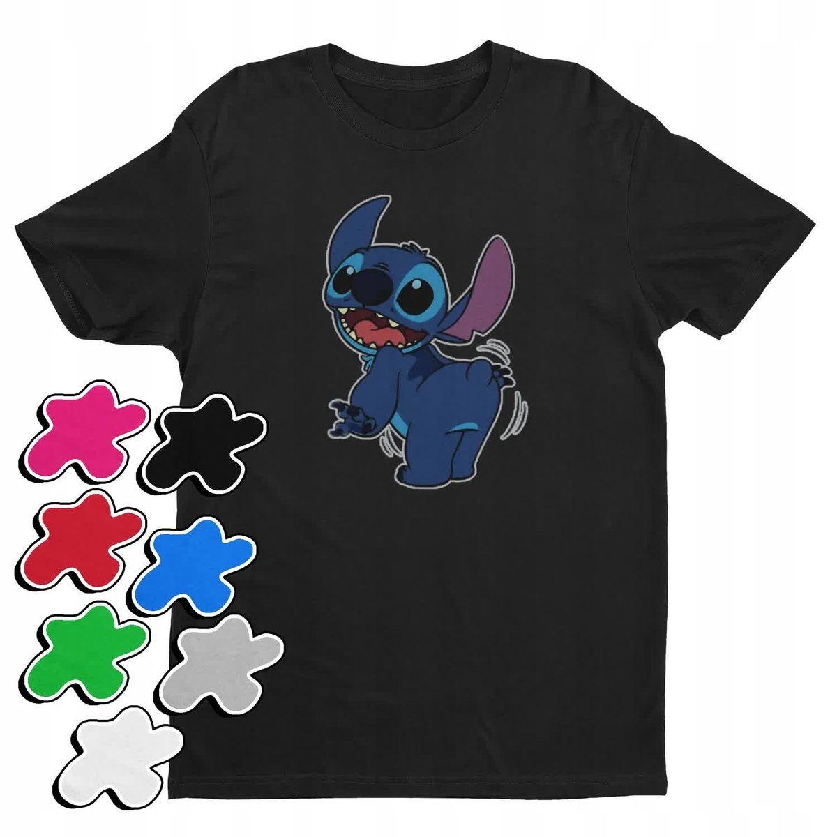 Koszulka T-Shirt Dziecięca Z Nadrukiem Duży Wybór Lilo Stitch -M 134-140