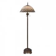 Lampy stojące - CLAYRE&EEF Clayre&Eef FRIEDA - lampa stojąca z kloszem w stylu Tiffany - miniaturka - grafika 1