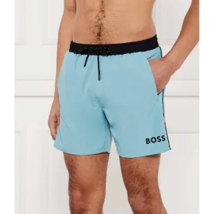 BOSS BLACK Szorty kąpielowe Starfish Regular Fit - Kąpielówki męskie - miniaturka - grafika 1