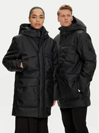 Kurtki damskie - Rains Kurtka zimowa Unisex Askim 15930 Czarny Regular Fit - miniaturka - grafika 1