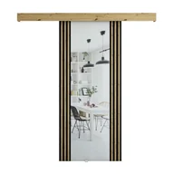 Drzwi wewnętrzne - Drzwi przesuwne wewnętrzne naścienne, drzwi loft do zabudowy, system przesuwny Modern wzór II - miniaturka - grafika 1