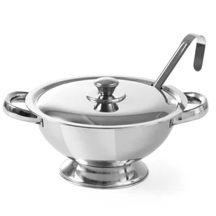 Hendi Waza na zupę z pokrywą - z chochlą 3l 434208 - Wyposażenie lokali gastronomicznych - miniaturka - grafika 2