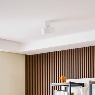 Reflektor LED Lindby Nivoria, biały, obrotowy, aluminium - Lampy sufitowe - miniaturka - grafika 2