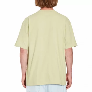 Koszulki sportowe męskie - Męski t-shirt z nadrukiem Volcom Mind Invasion - zielony - VOLCOM - grafika 1