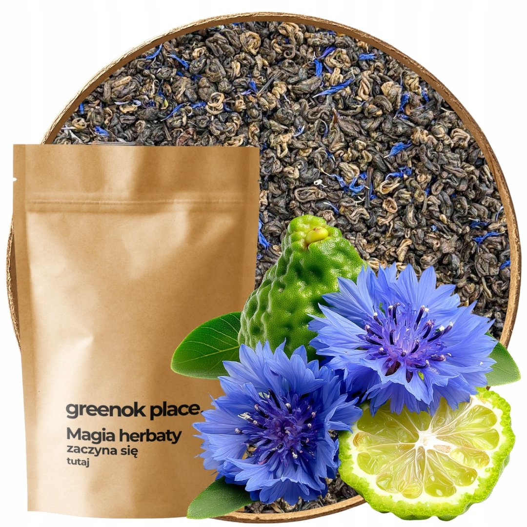 Herbata czarna Earl Grey Premium 1000g liściasta z bergamątką z bławatkiem