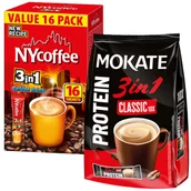 Cappuccino i kawy smakowe - Zestaw Napój Kawowy Kawa Rozpuszczalna Mokate 3w1 NYcoffe 3w1 Instant Napój - miniaturka - grafika 1