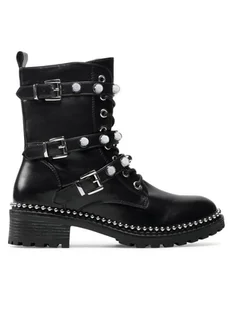 DeeZee Trapery WS110113-01 Czarny - Botki damskie - miniaturka - grafika 1