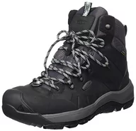 Śniegowce damskie - KEEN Damskie buty zimowe Revel 4 Polar Mid Height wodoodporne, Black Harbor Gray, 40 EU - miniaturka - grafika 1