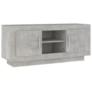 Lumarko Szafka pod telewizor, szarość betonu, 102x35x45 cm - Szafki RTV - miniaturka - grafika 3