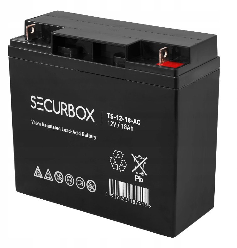 Securbox Akumulator VRLA Securbox TS-12-18-AC, 12 V, 18 Ah, AGM