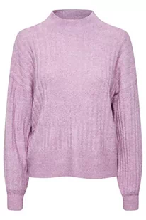 ICHI Damski sweter IHKAMARA LS5, 163110/Smoky Grape, XL - Swetry damskie - miniaturka - grafika 1